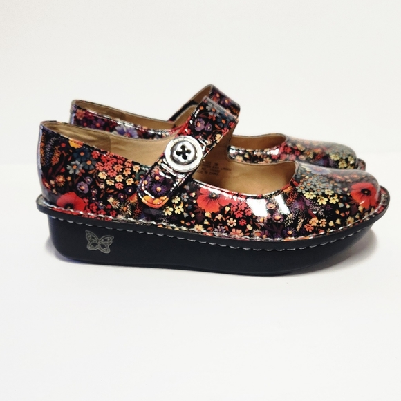 Alegria Shoes Paloma Midnight Garden Mary Jane's - Picture 2 of 12